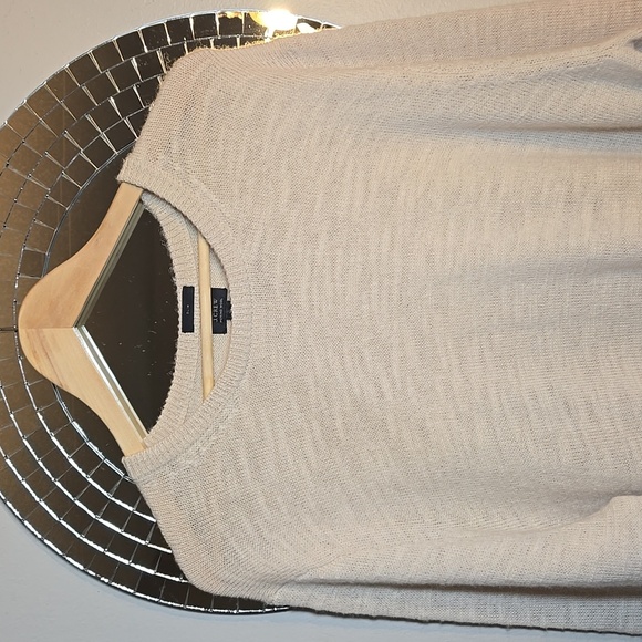 J. Crew Merino Wool Suede Elbow Patches Pullover Crew Kneck Slim Sweater NWOT - Picture 3 of 13